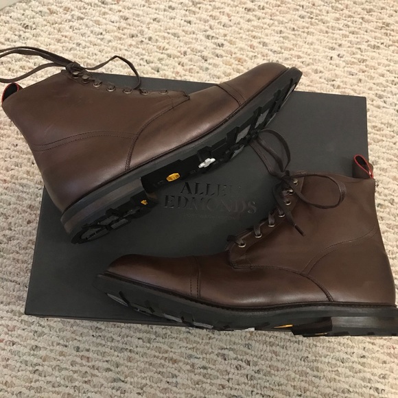 🆕 Allen Edmonds alpine cap brown leather boots - Picture 8 of 11